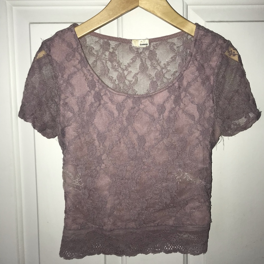 Garage Lace Crop Top